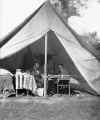 Antietam, MD Lincoln and Gen George B McClellan in generals tent