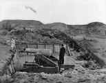 Fort Fisher NC heavy gun broken by bombardment